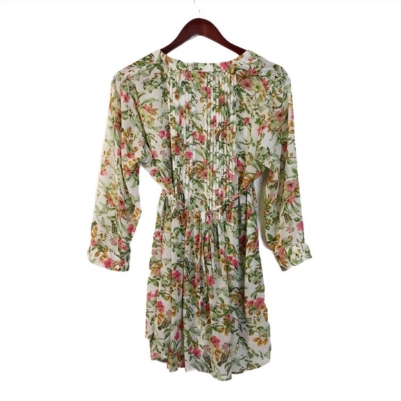 American Rag White Floral Long Sleeve Dress - Picture 5 of 13